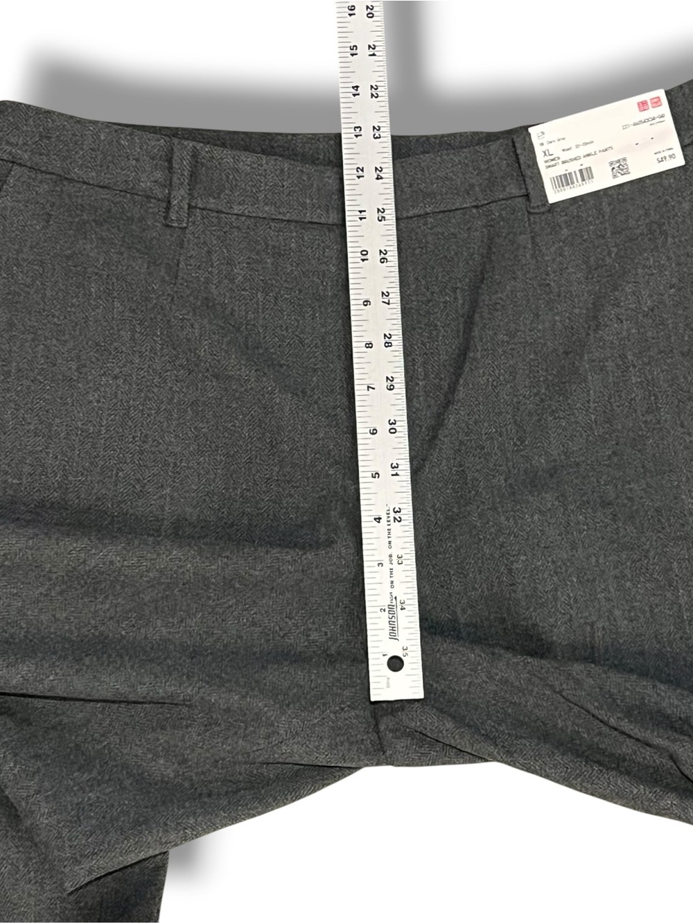 UNIQLO Smart Ankle Dress Pants Gray Stretch Women Office Business Career NEW! D1 - Picture 7 of 8